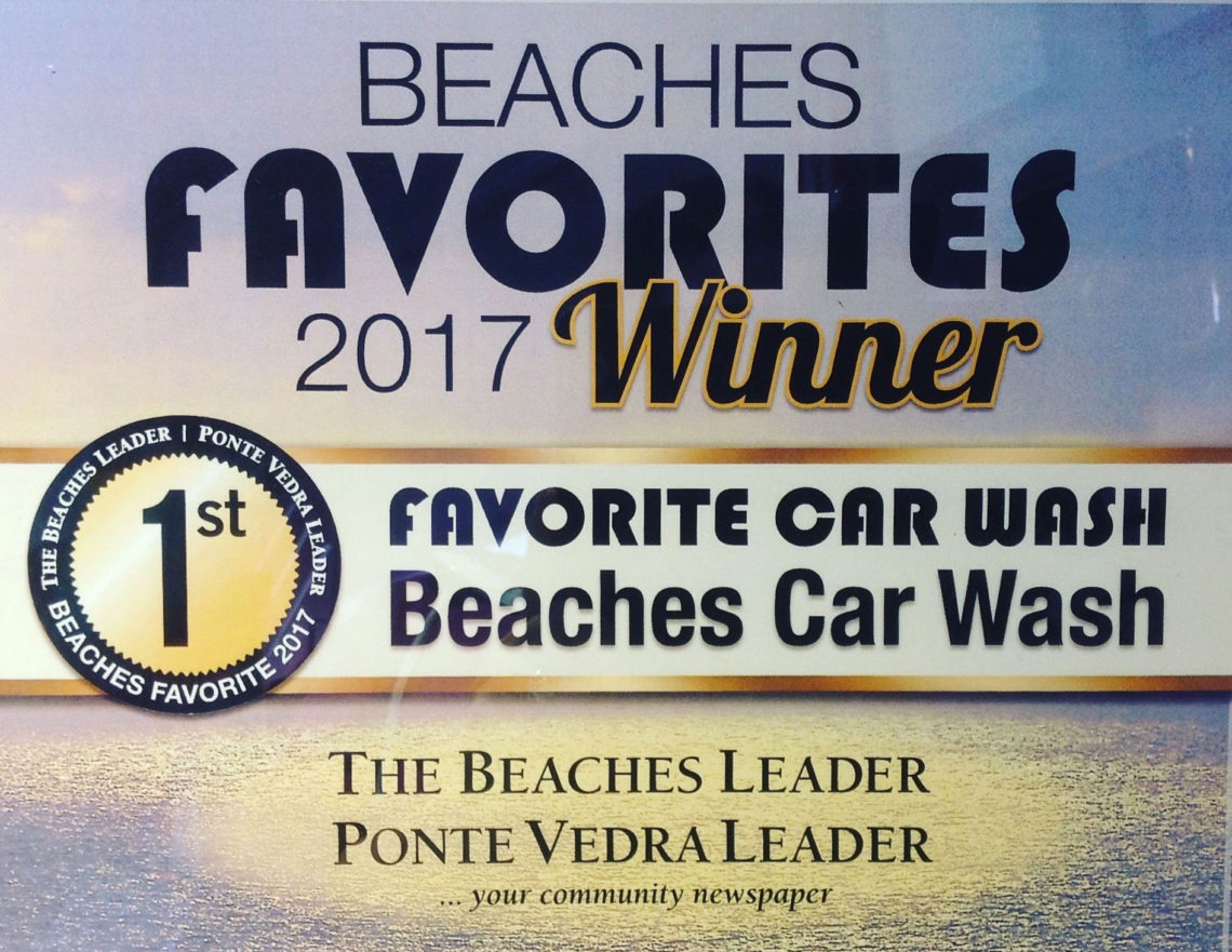 BCW Voted Beaches Favorite Car Wash 2017